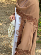 Floral signature - Marron